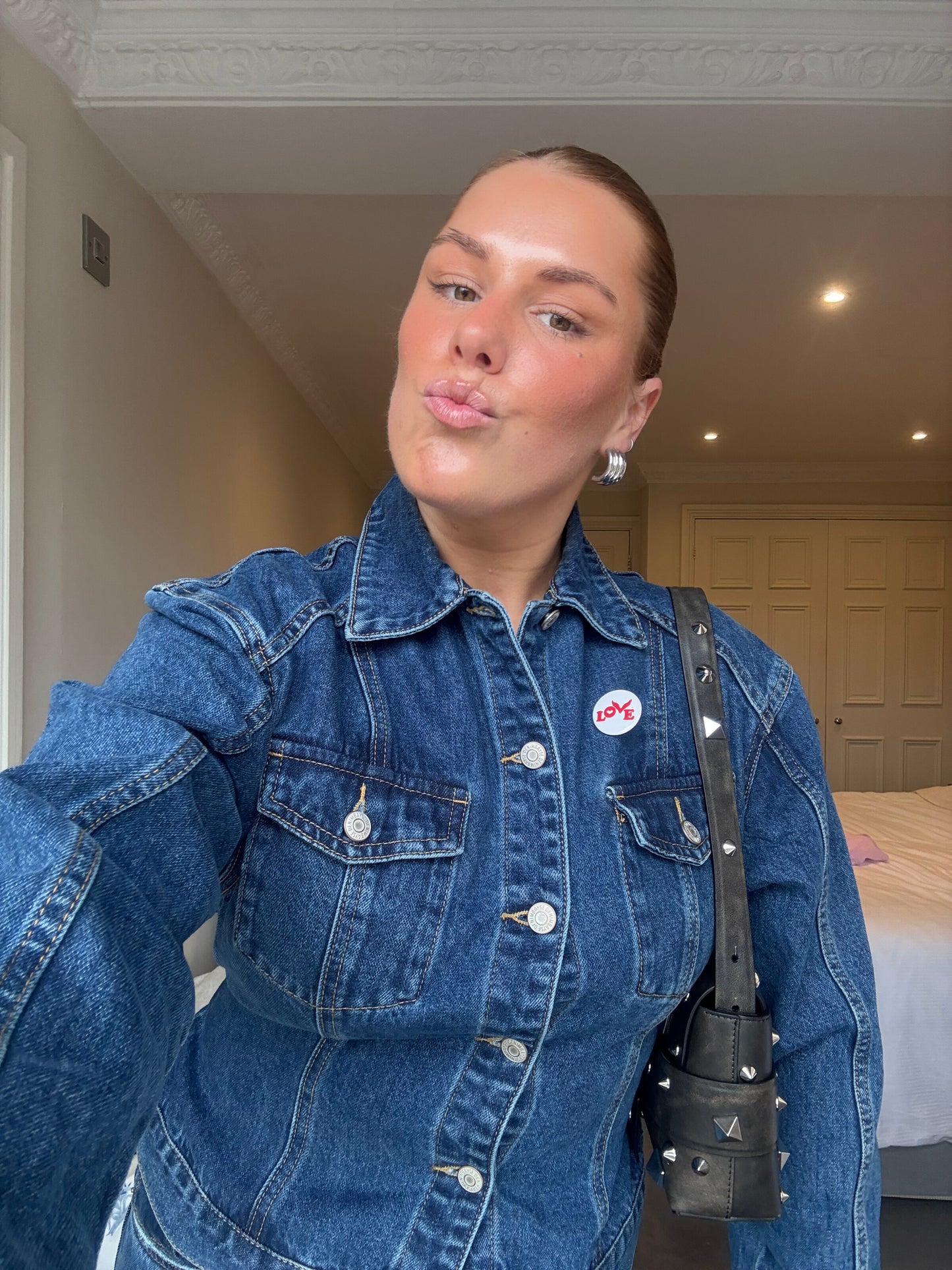 925 sterling silver chunky earring