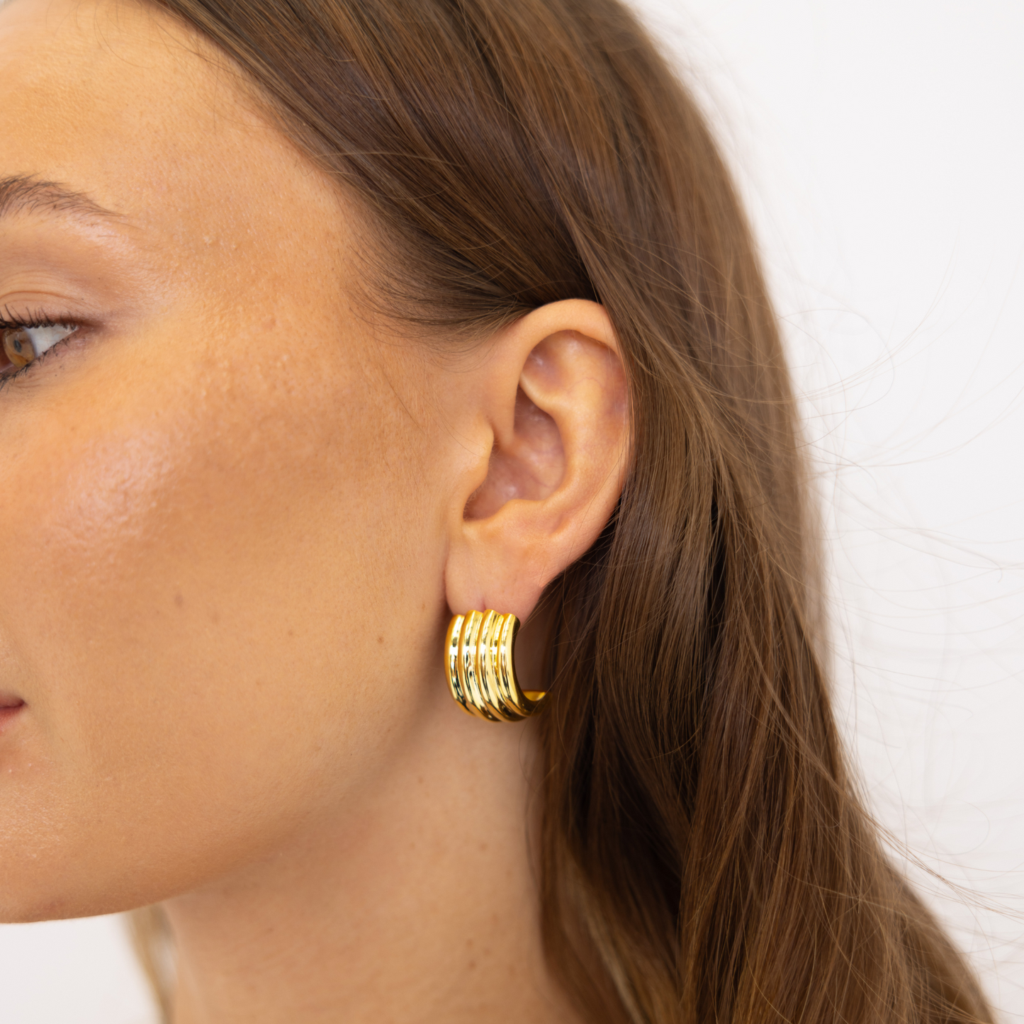 Gold Chunky Earring Womens