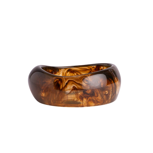 Resin Brown Amber Bangle