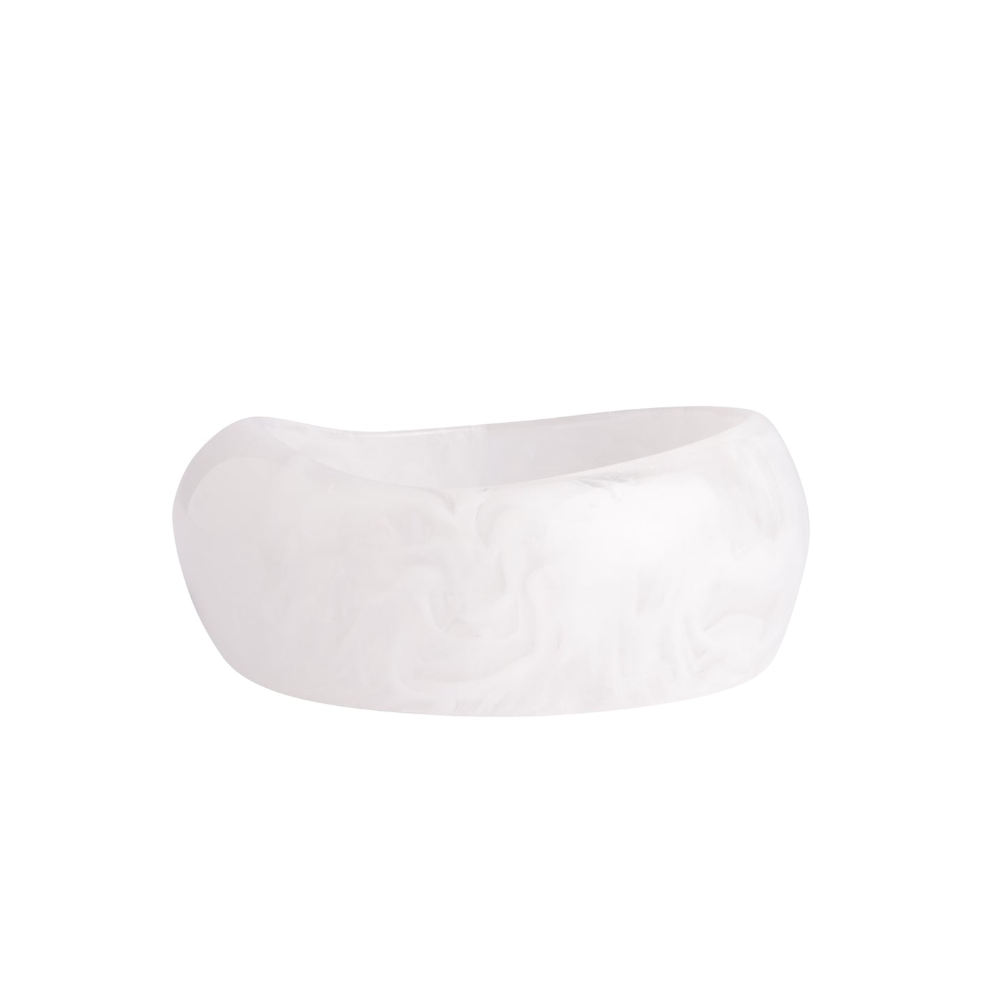 Clear Geometric Resin Bangle