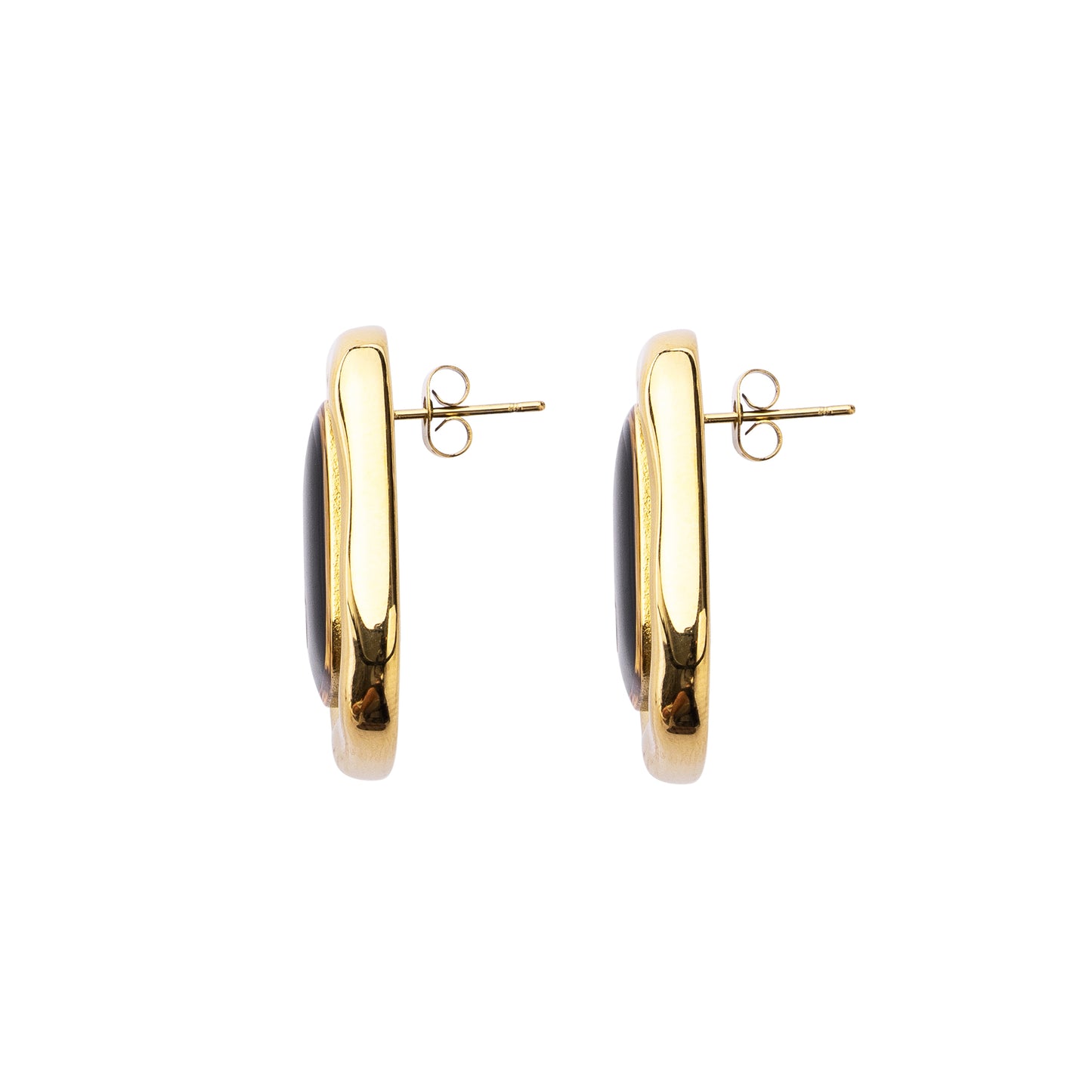 Gold Evening Earrings 18k gold