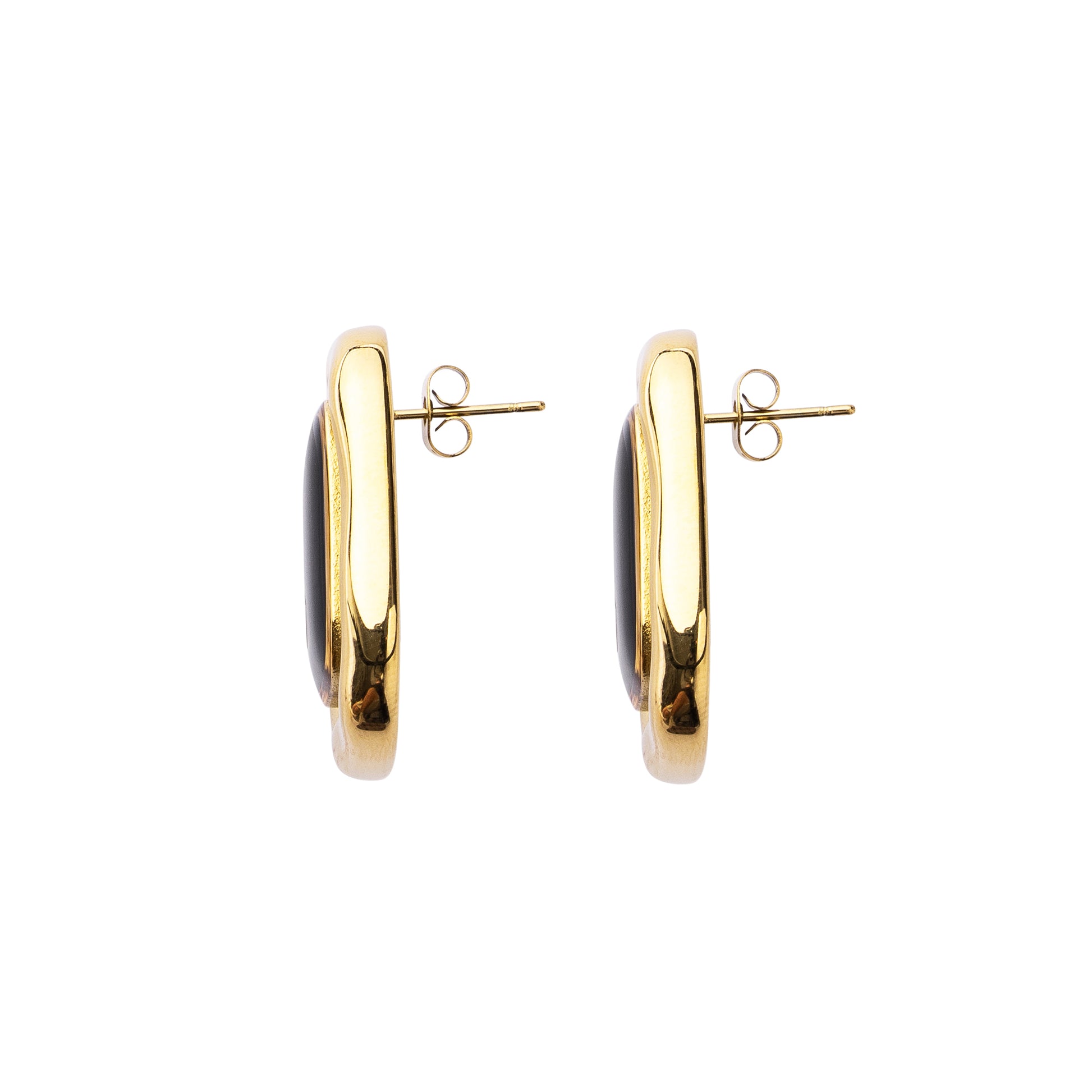 Gold Evening Earrings 18k gold