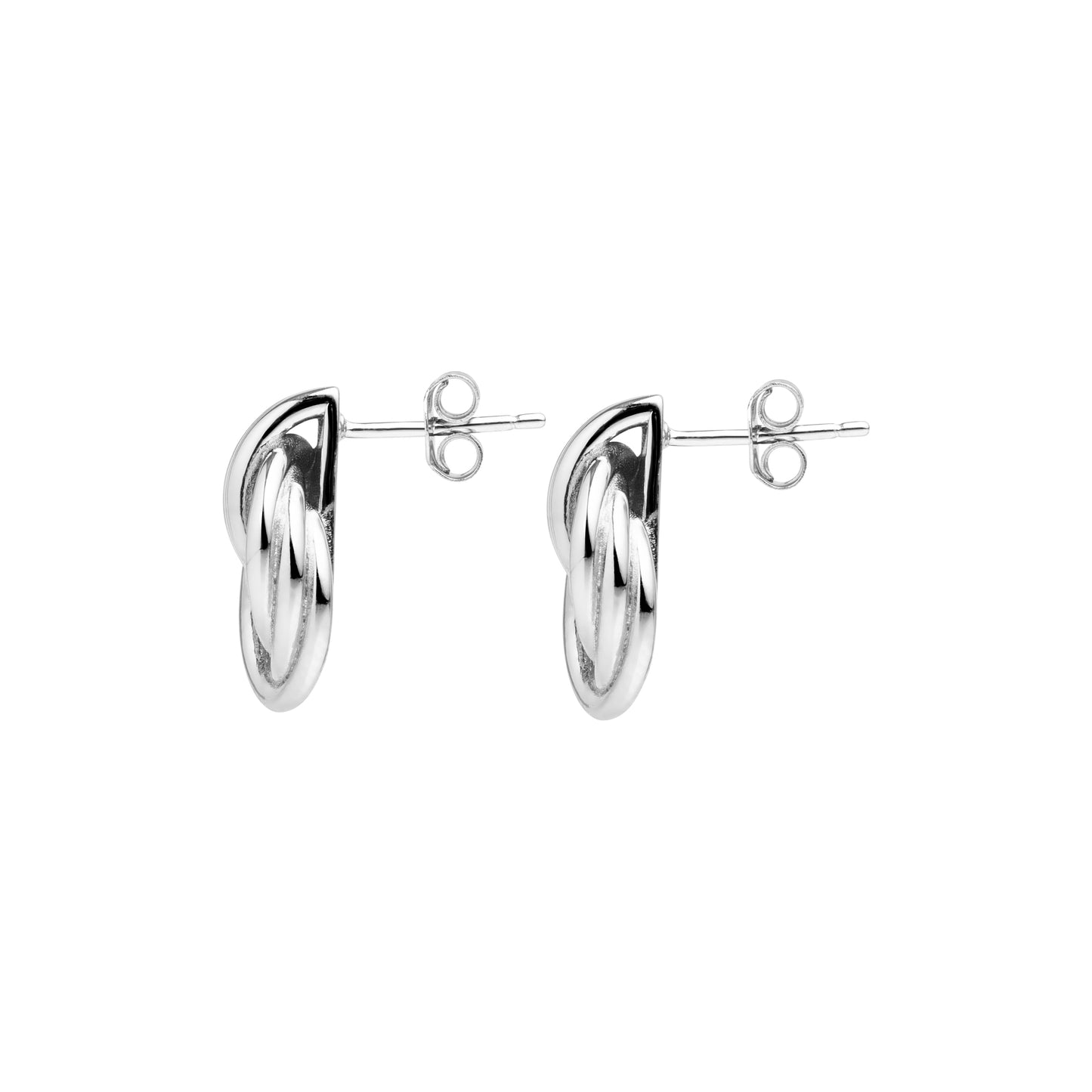 Joyeria Knot Earring Silver