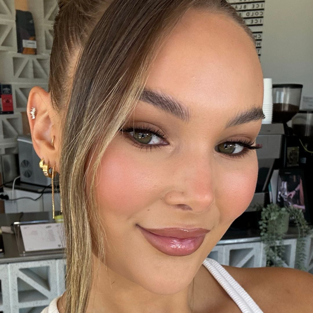 Stacked Earrings 18k Gold Threads