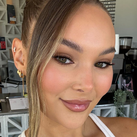 Stacked Earrings 18k Gold Threads