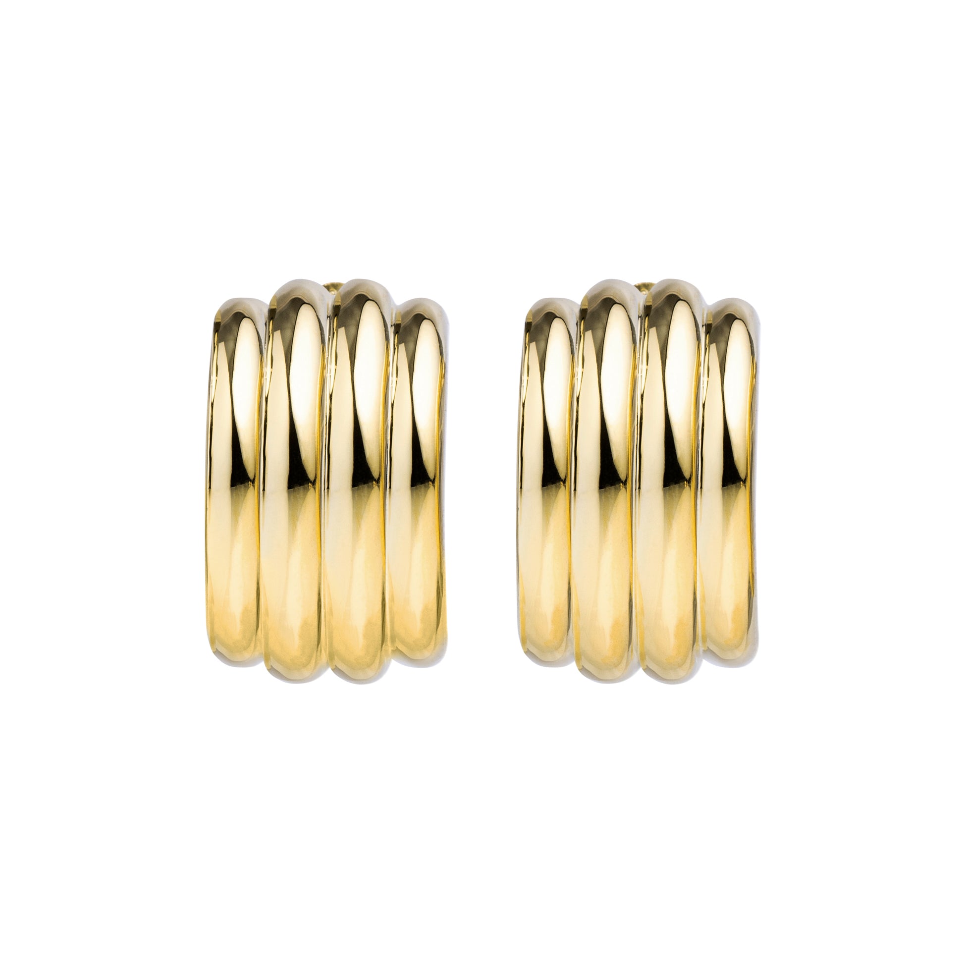 18k Gold plated chunky earrings