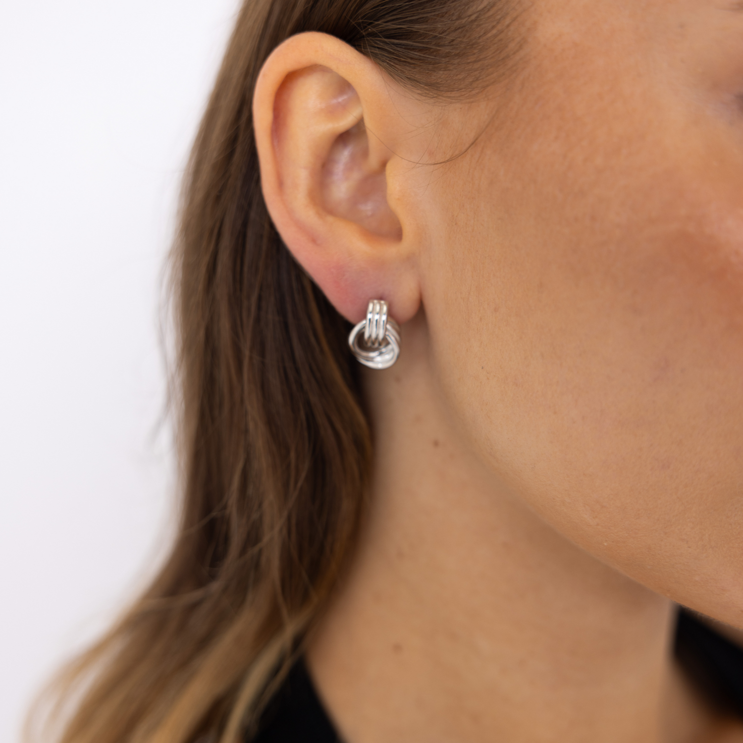 Silver Knot Earring Womens